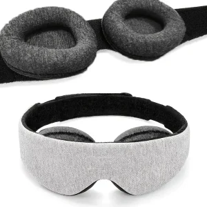 Masca de somn premium 3D, ajustabilă și ultra-confortabilă – opacă, moale, ideală pentru relaxare și călătorii