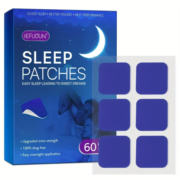 Plasturi cu melatonină pentru somn rapid și natural. Aplicare simplă, efect fără pastile. Pachet 30 bucăți.